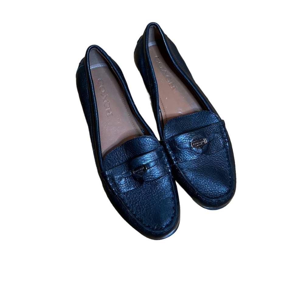 Coach Black Leather Loafers 5